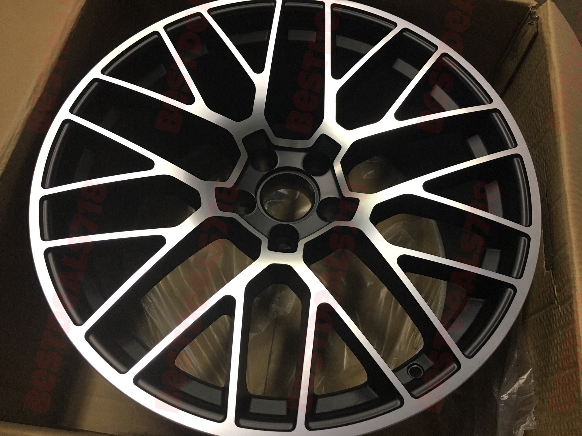 W854 XH1379 Black Machined Face 20x9.0 ET26 5x112 CB66.6 - Gun Hill Tire House (WTW - WHOLESALE TIRES & WHEELS)