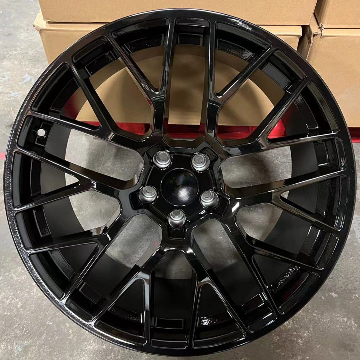 W854 XH1379 Gloss Black 20x9.0 ET26 5x112 CB66.6 - Gun Hill Tire House (WTW - WHOLESALE TIRES & WHEELS)