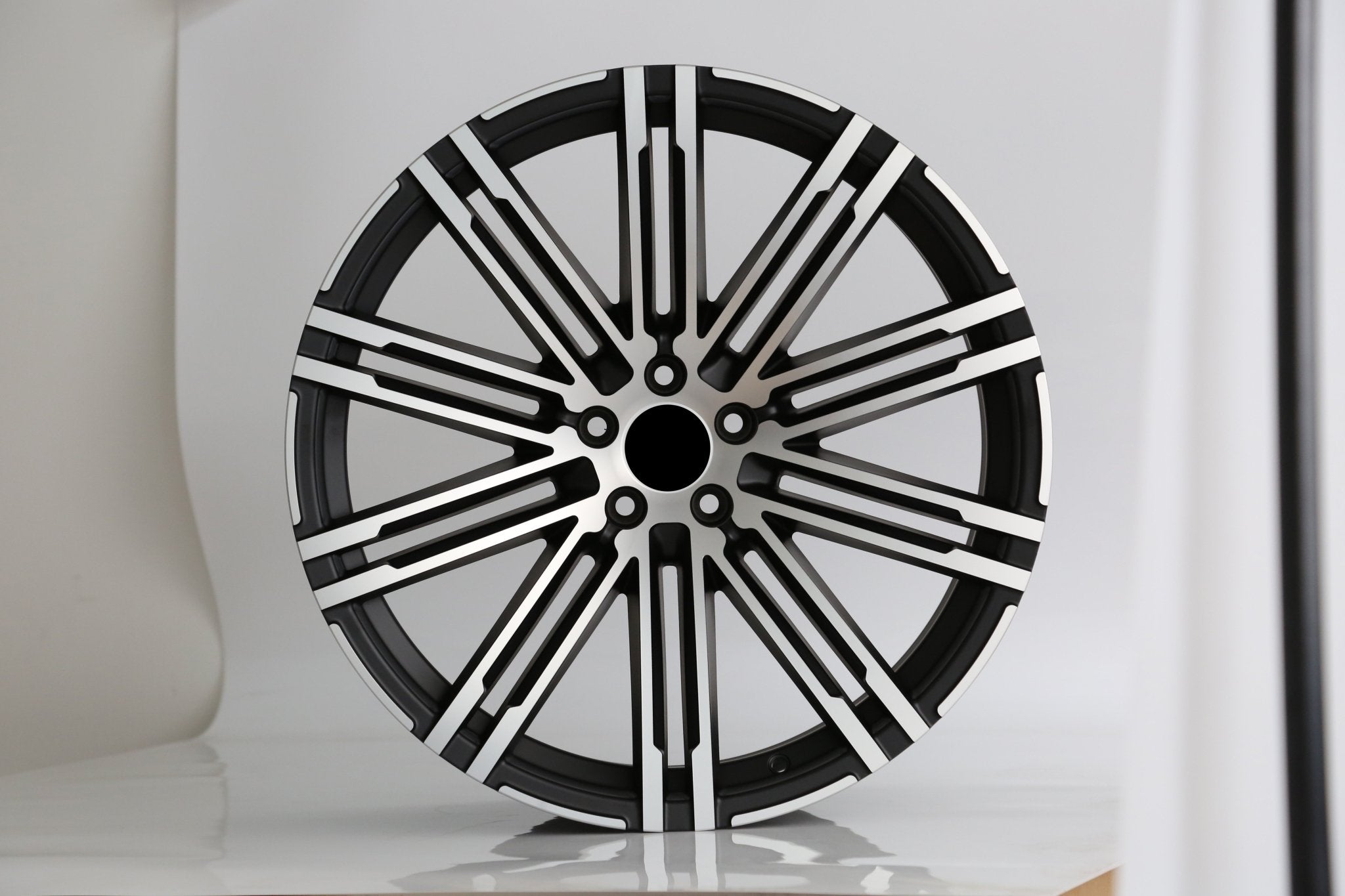 W858 862 Matte Black Machined Face 21x10 ET60 5x130 CB71.56 - Gun Hill Tire House (WTW - WHOLESALE TIRES & WHEELS)