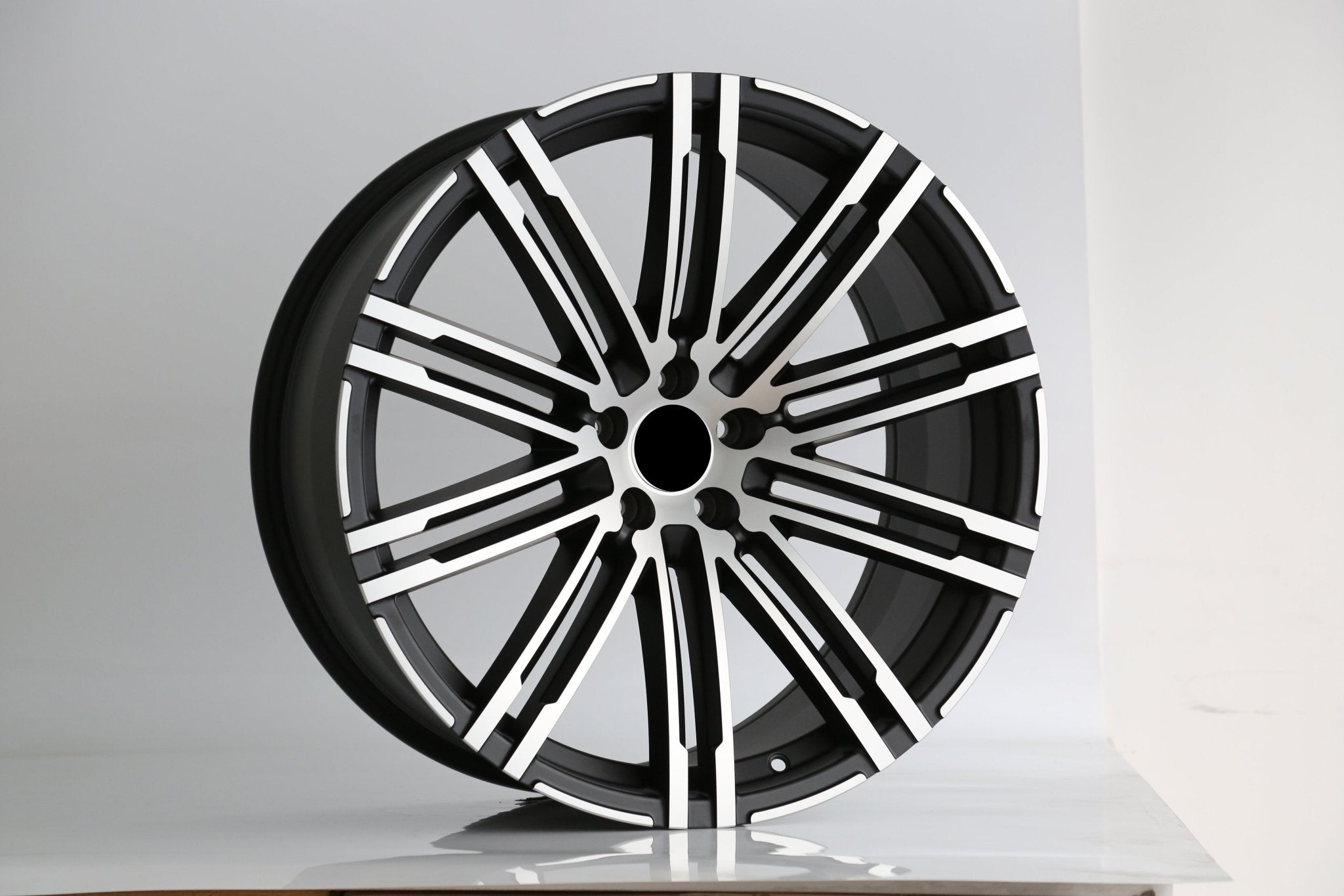 W858 862 Matte Black Machined Face 21x10 ET60 5x130 CB71.56 - Gun Hill Tire House (WTW - WHOLESALE TIRES & WHEELS)