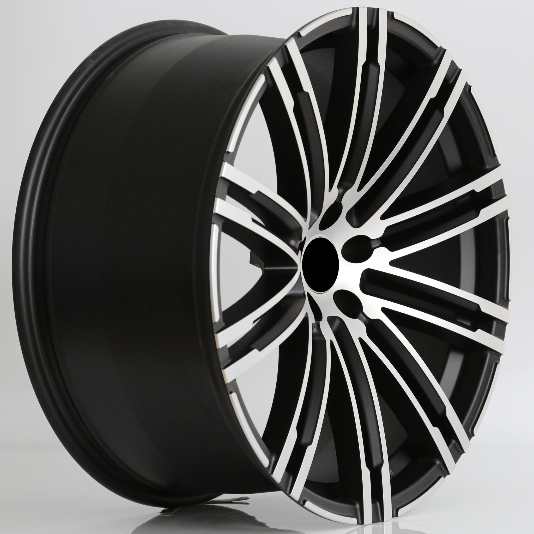 W858 862 Matte Black Machined Face 21x10 ET60 5x130 CB71.56 - Gun Hill Tire House (WTW - WHOLESALE TIRES & WHEELS)