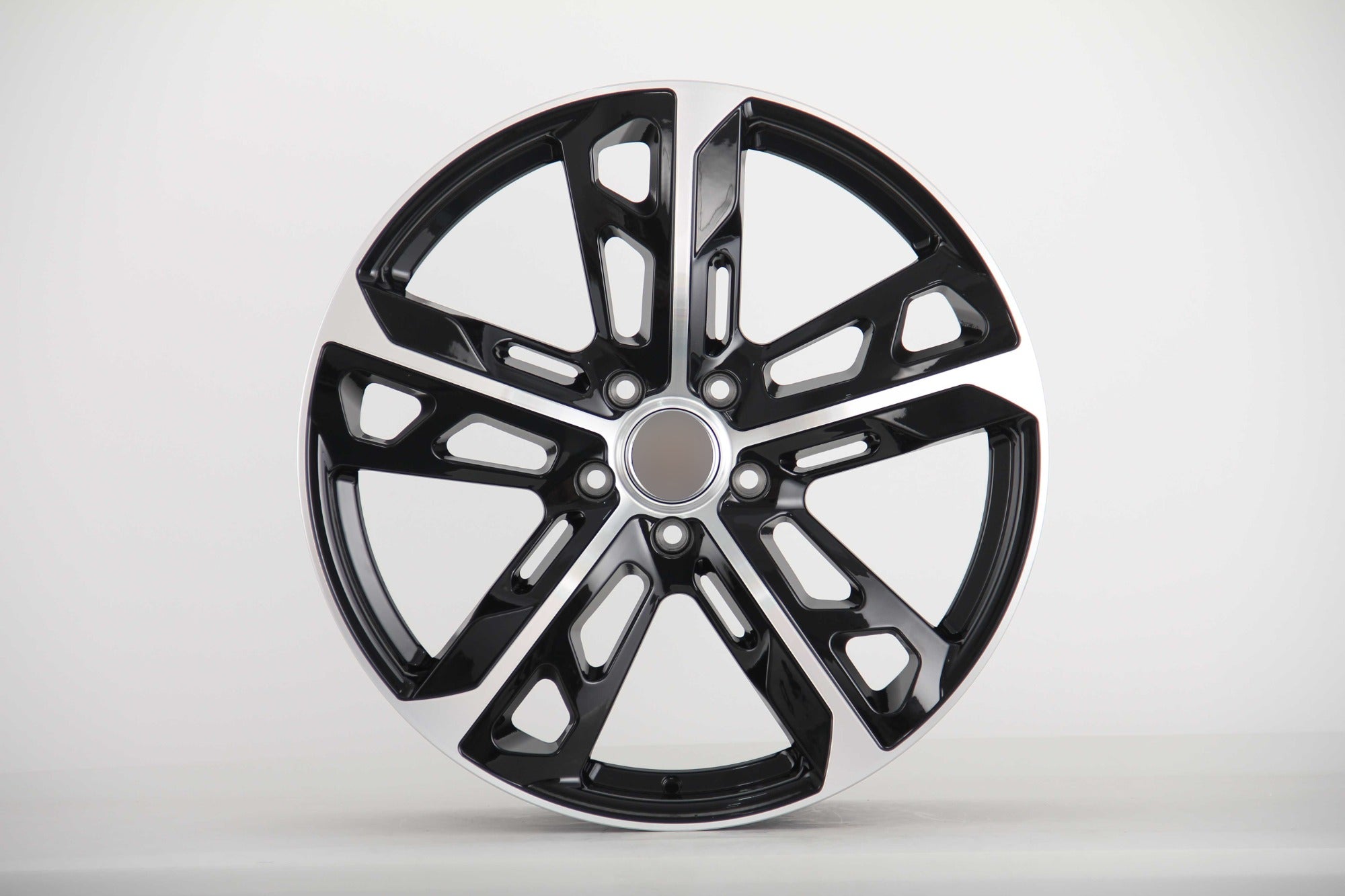 W865 876 Black Machined Face 22x11.5 ET70 5x130 CB71.6 - Gun Hill Tire House (WTW - WHOLESALE TIRES & WHEELS)