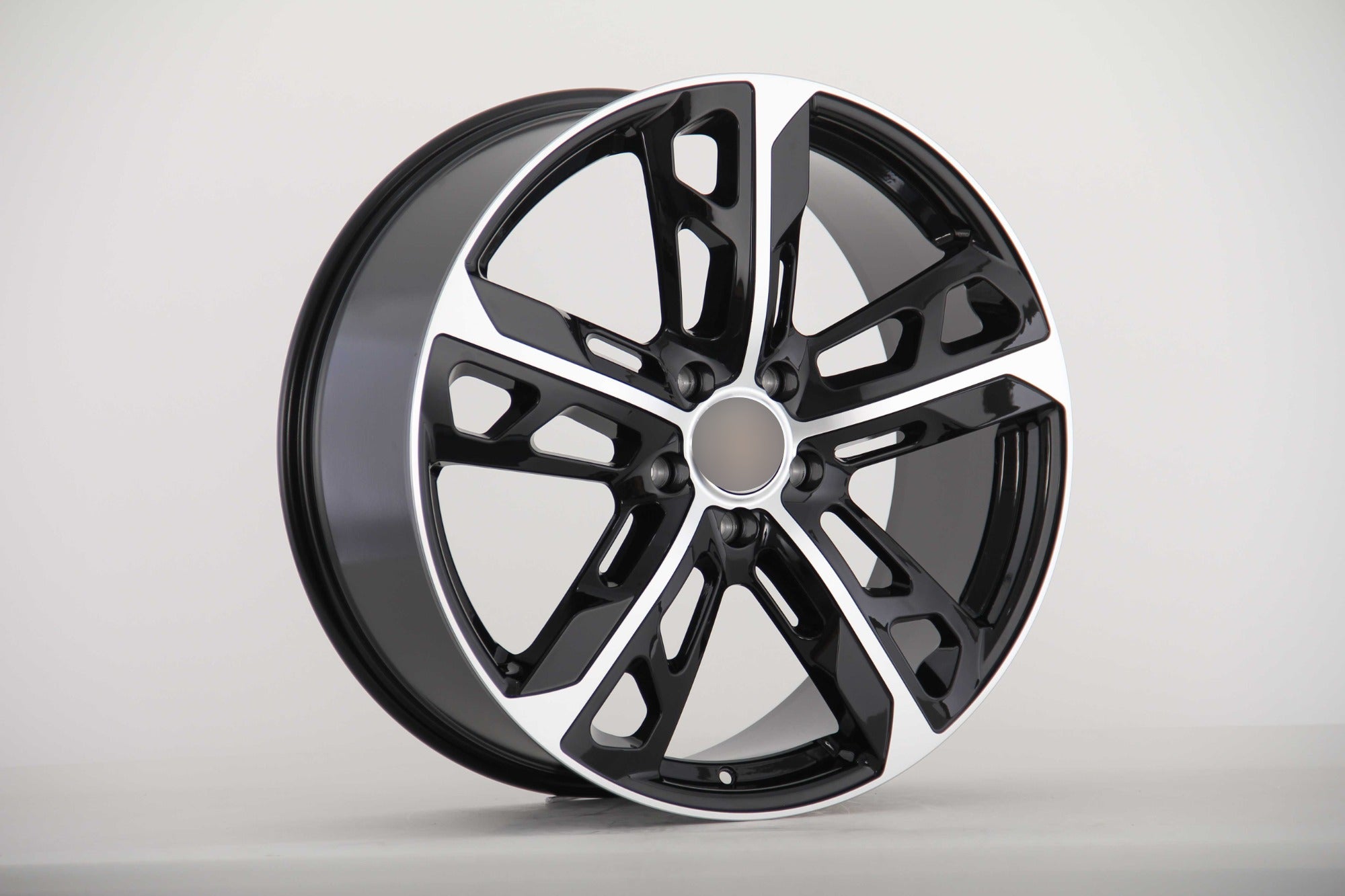 W865 876 Black Machined Face 22x11.5 ET70 5x130 CB71.6 - Gun Hill Tire House (WTW - WHOLESALE TIRES & WHEELS)
