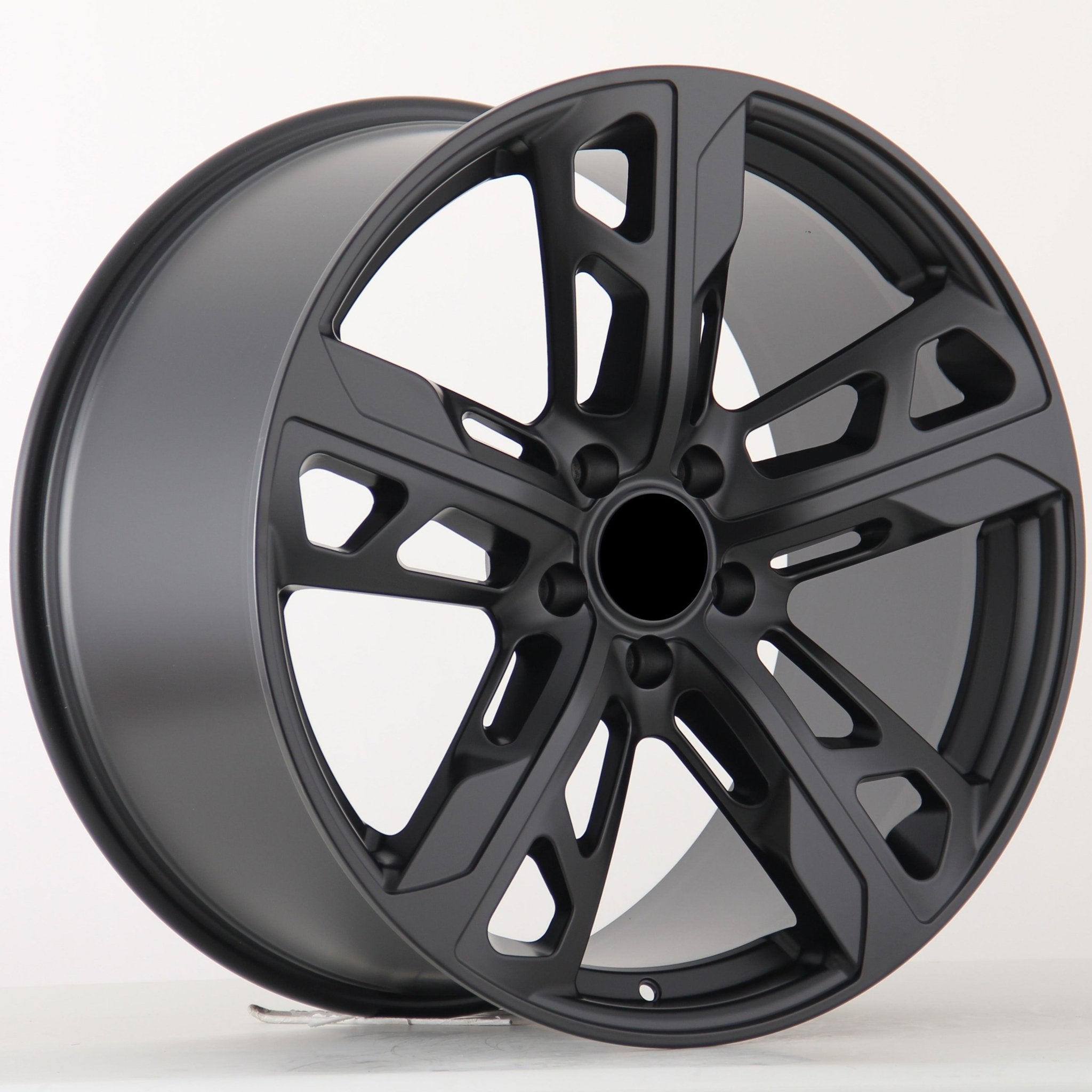 W865 876 Satin Black 22x9.5 ET50 5x130 CB71.56 - Gun Hill Tire House (WTW - WHOLESALE TIRES & WHEELS)