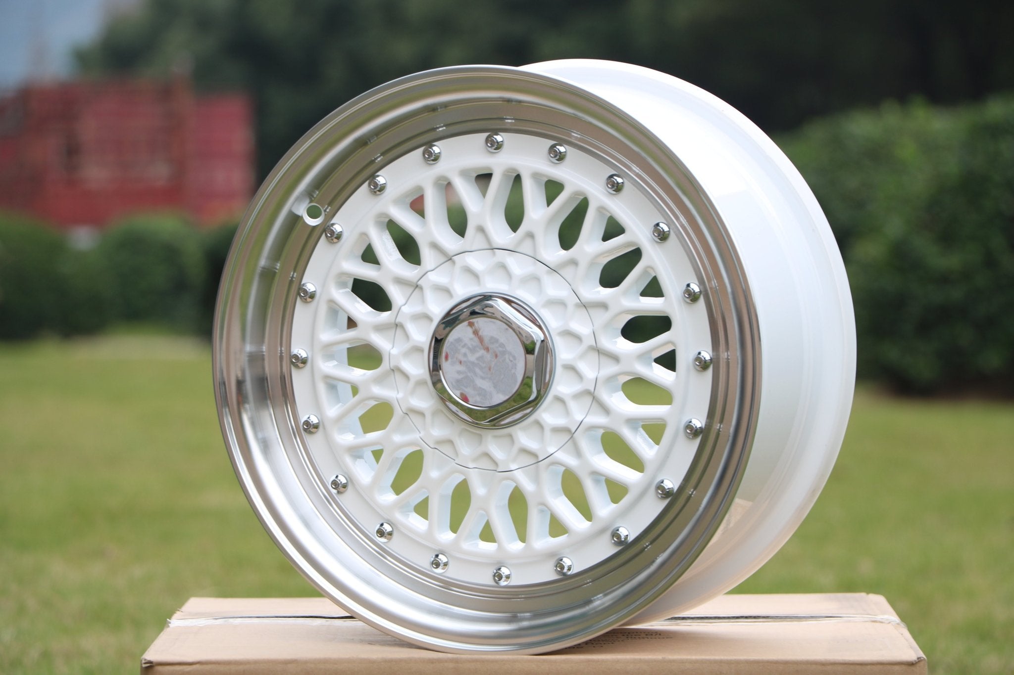 W883 White Machined Lip 20x9.5 ET35 5x112/114.3 CB73.1 - Gun Hill Tire House (WTW - WHOLESALE TIRES & WHEELS)
