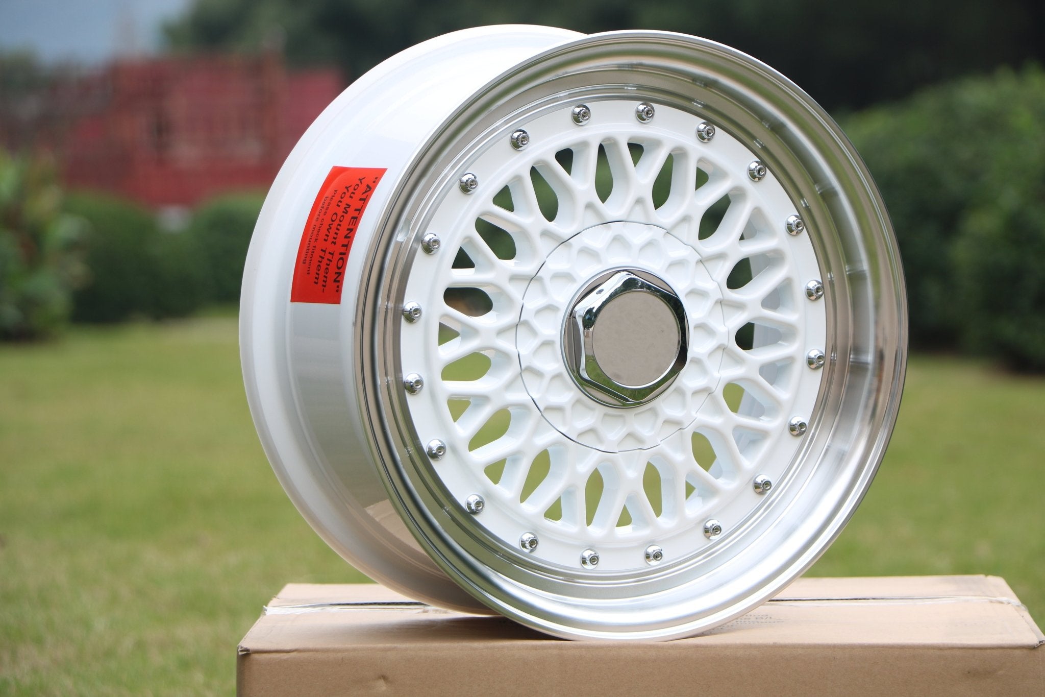 W883 White Machine Face 18x9.0 ET35 5x120/114.3 CB 73.1 - Gun Hill Tire House (WTW - WHOLESALE TIRES & WHEELS)