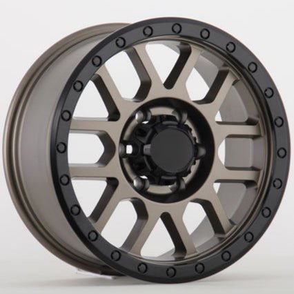 W901 414 Satin Bronze Black Lip 17x8.0 ET20 6x139.7 CB110.5 - Gun Hill Tire House (WTW - WHOLESALE TIRES & WHEELS)