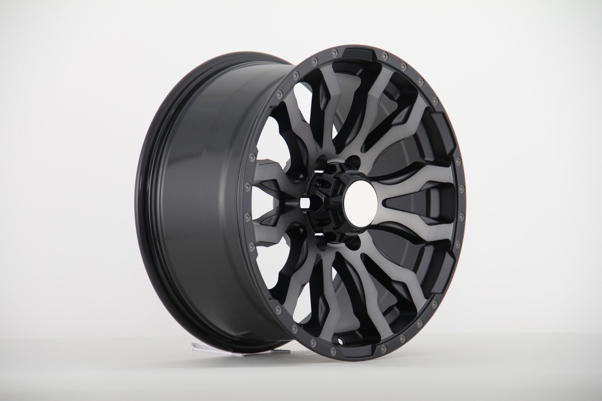 W914 416 Matte Black Machined Face + Black Tint 17x8.5 ET20 6x139.7 CB106.1 - Gun Hill Tire House (WTW - WHOLESALE TIRES & WHEELS)