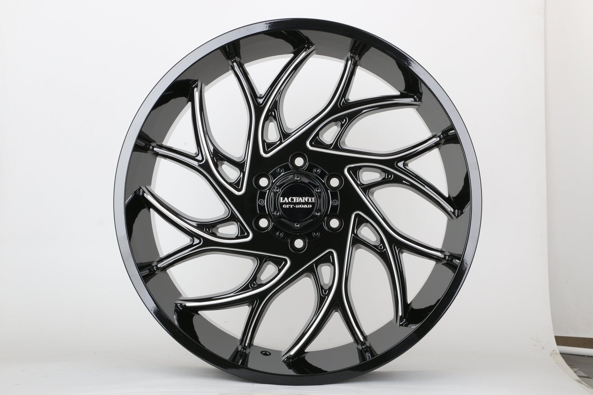 W922 1681 Gloss Black Milled 22x10 ET12 6x139.7 CB106.1 C1681 - 03 - B - Gun Hill Tire House (WTW - WHOLESALE TIRES & WHEELS)