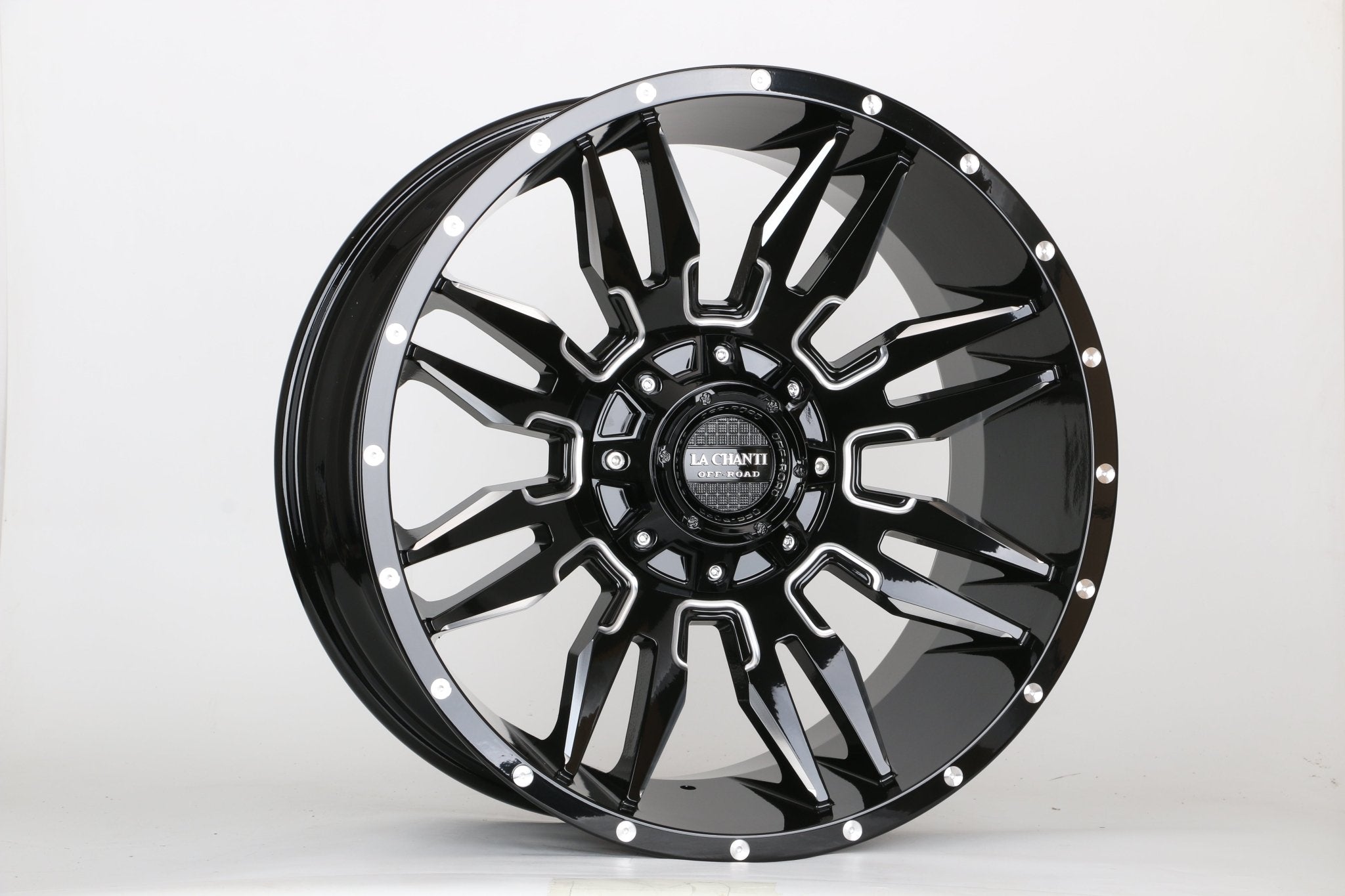 W924 1737 Gloss Black Milled 20x10 ET0 6x135/139.7 CB106.1 C1217 - B - Gun Hill Tire House (WTW - WHOLESALE TIRES & WHEELS)
