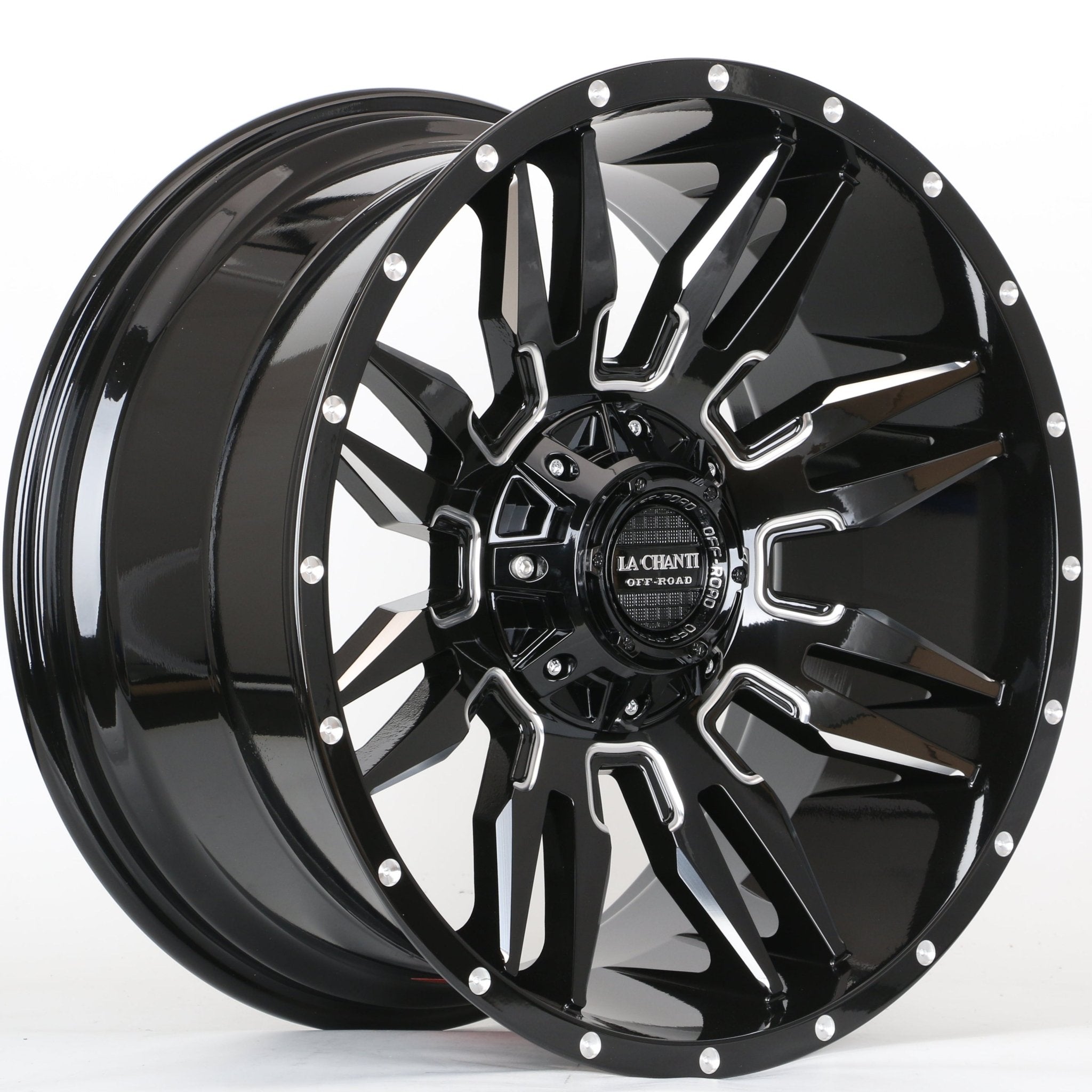 W924 1737 Gloss Black Milled 20x10 ET0 6x135/139.7 CB106.1 C1217 - B - Gun Hill Tire House (WTW - WHOLESALE TIRES & WHEELS)