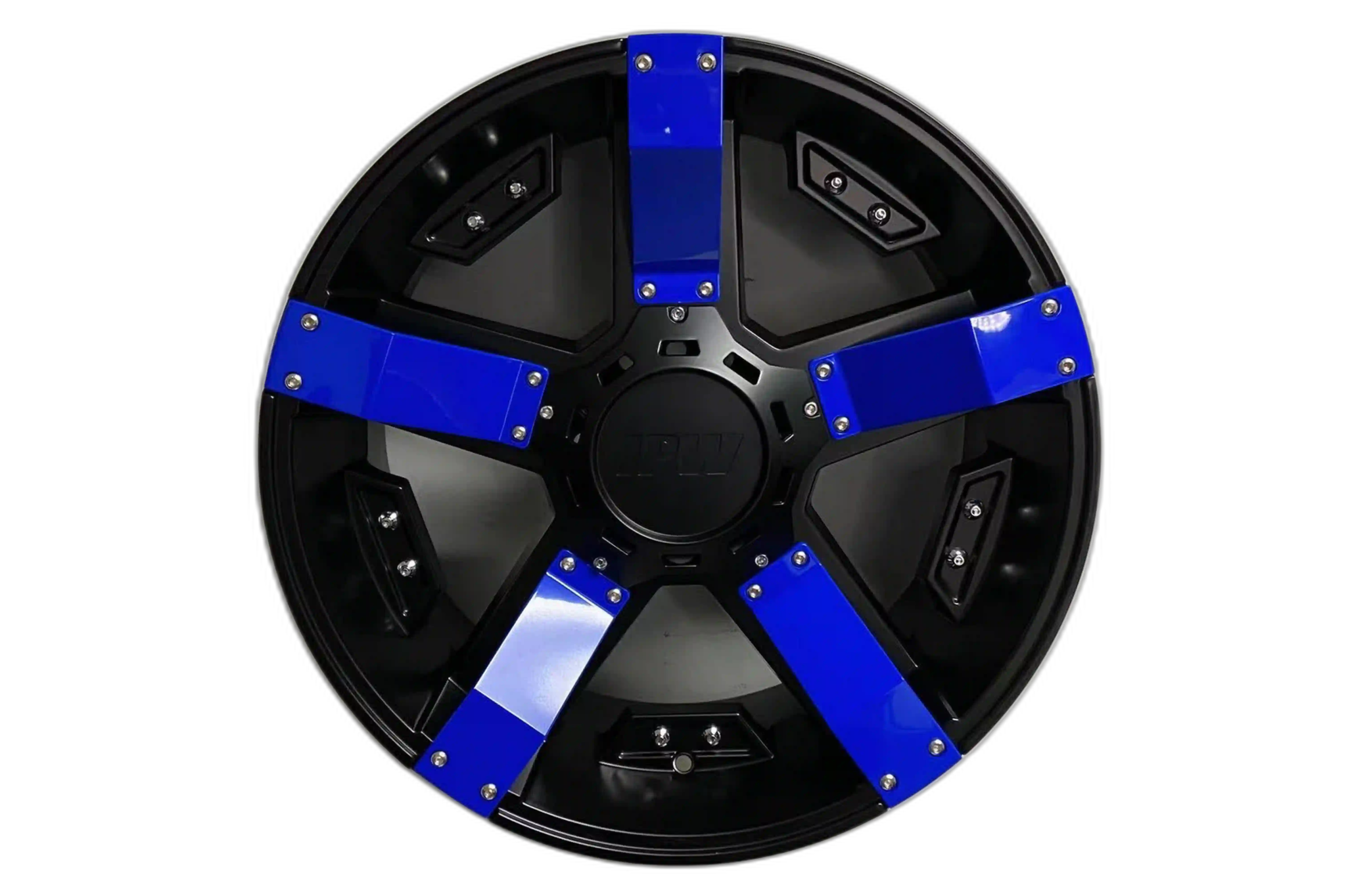 W925 1614 Satin Black With Blue Strip 20x10 Et13 6x135/139.7 CB110.5 - Gun Hill Tire House (WTW - WHOLESALE TIRES & WHEELS)