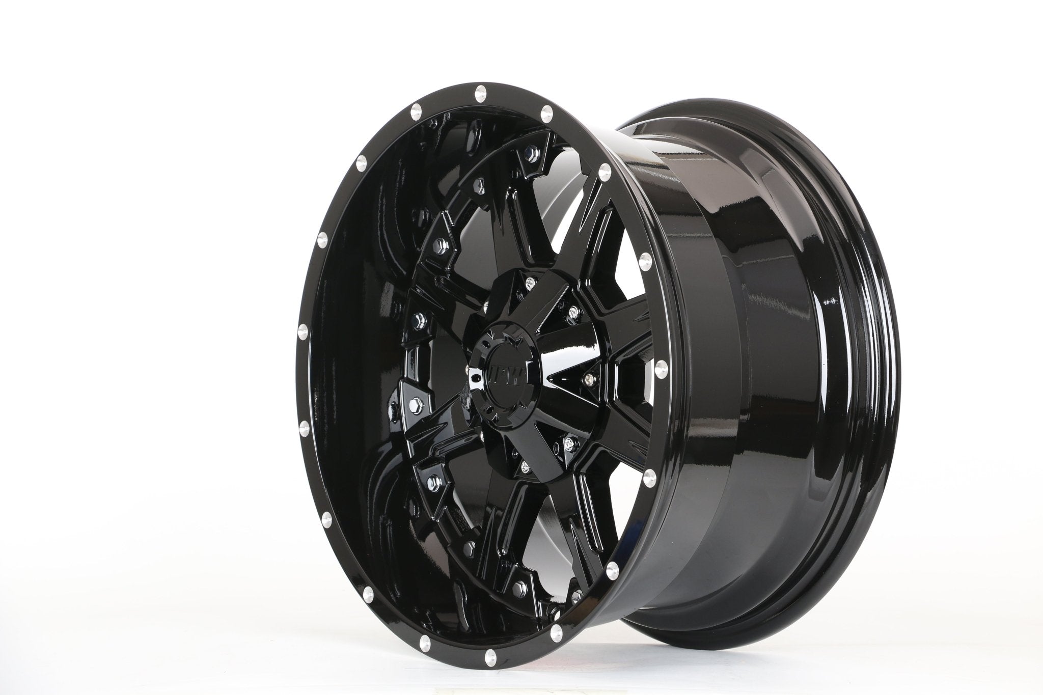 W927 1818 Gloss Black Milled 17x9.0 ET0 6x139.7 CB106.1 C1521IPW - B - Gun Hill Tire House (WTW - WHOLESALE TIRES & WHEELS)