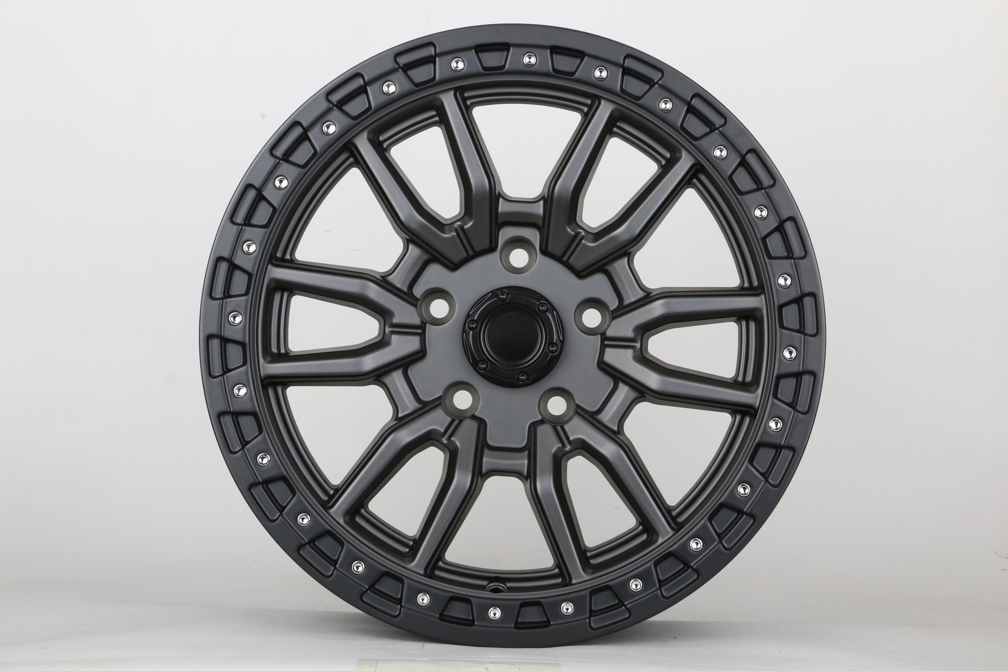 W929 1823 Gunmetal Black Lip 17x8.5 ET0 5x127 CB71.5 C1442 - 02 - LA5B / mb - 2745 - Gun Hill Tire House (WTW - WHOLESALE TIRES & WHEELS)