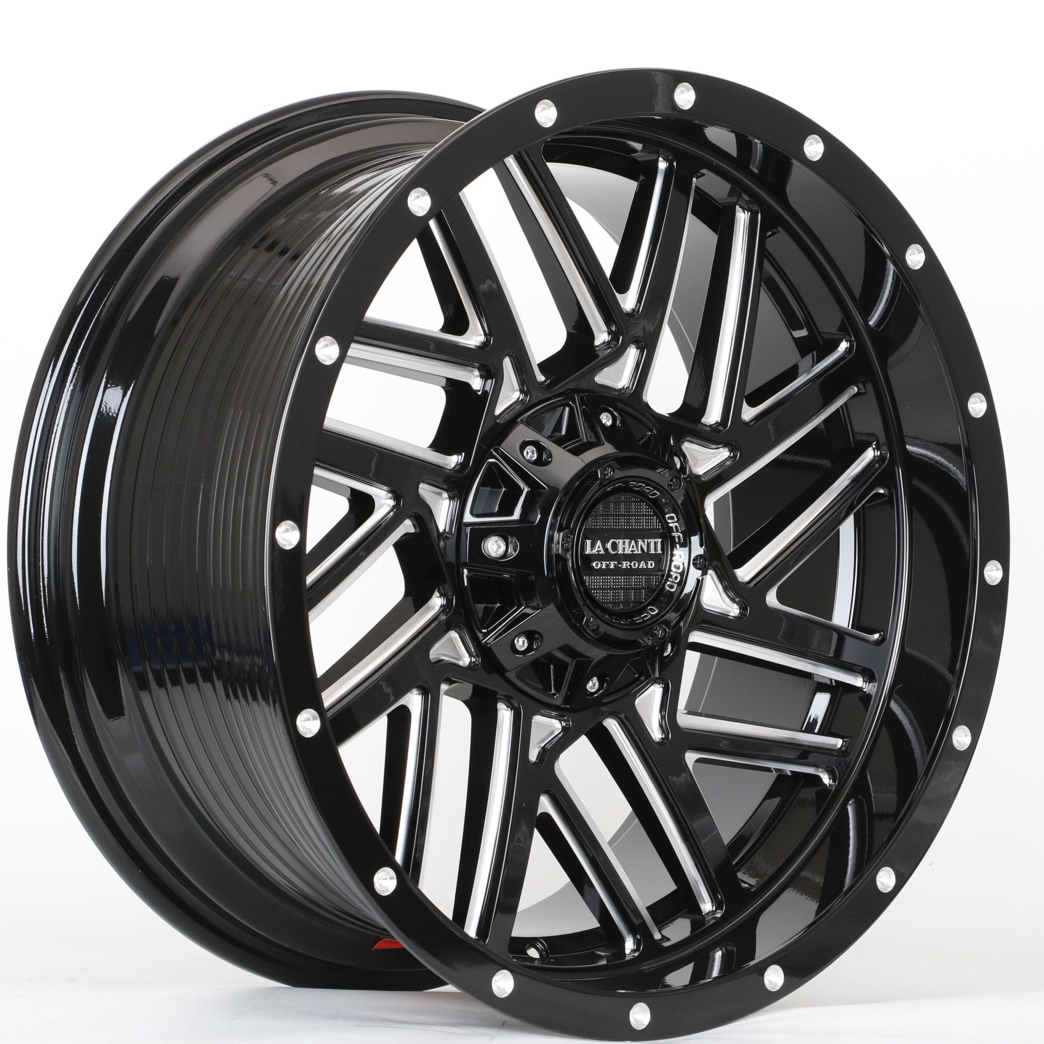 W930 1816 Gloss Black Milled 20x9 ET0 6x139.7 CB106.1 C1217 - B - Gun Hill Tire House (WTW - WHOLESALE TIRES & WHEELS)