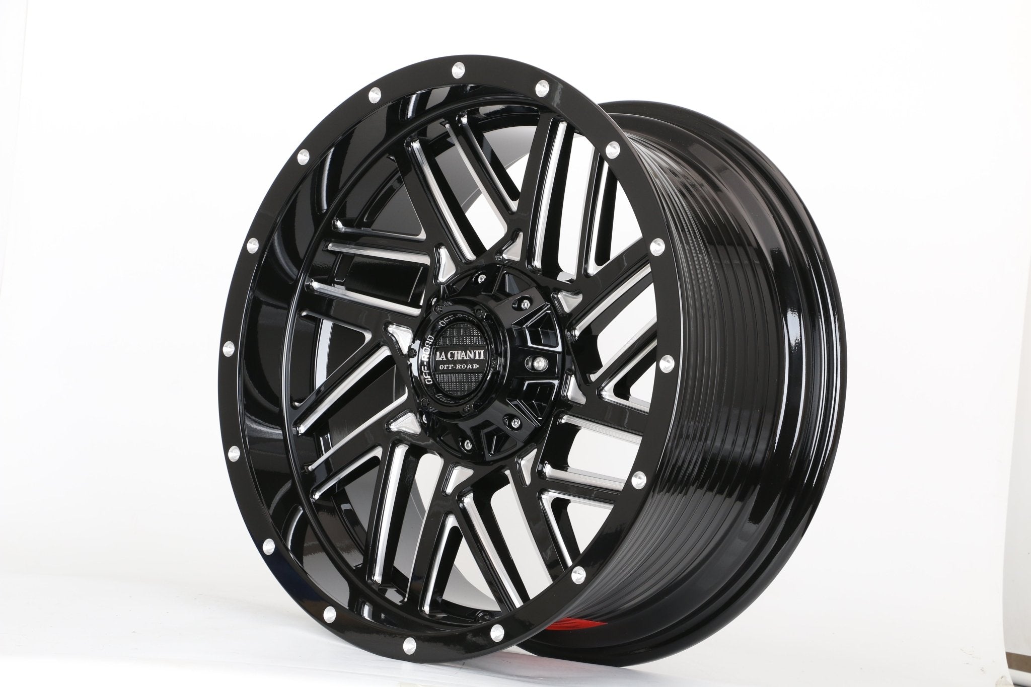 W930 1816 Gloss Black Milled 20x9 ET0 6x139.7 CB106.1 C1217 - B - Gun Hill Tire House (WTW - WHOLESALE TIRES & WHEELS)