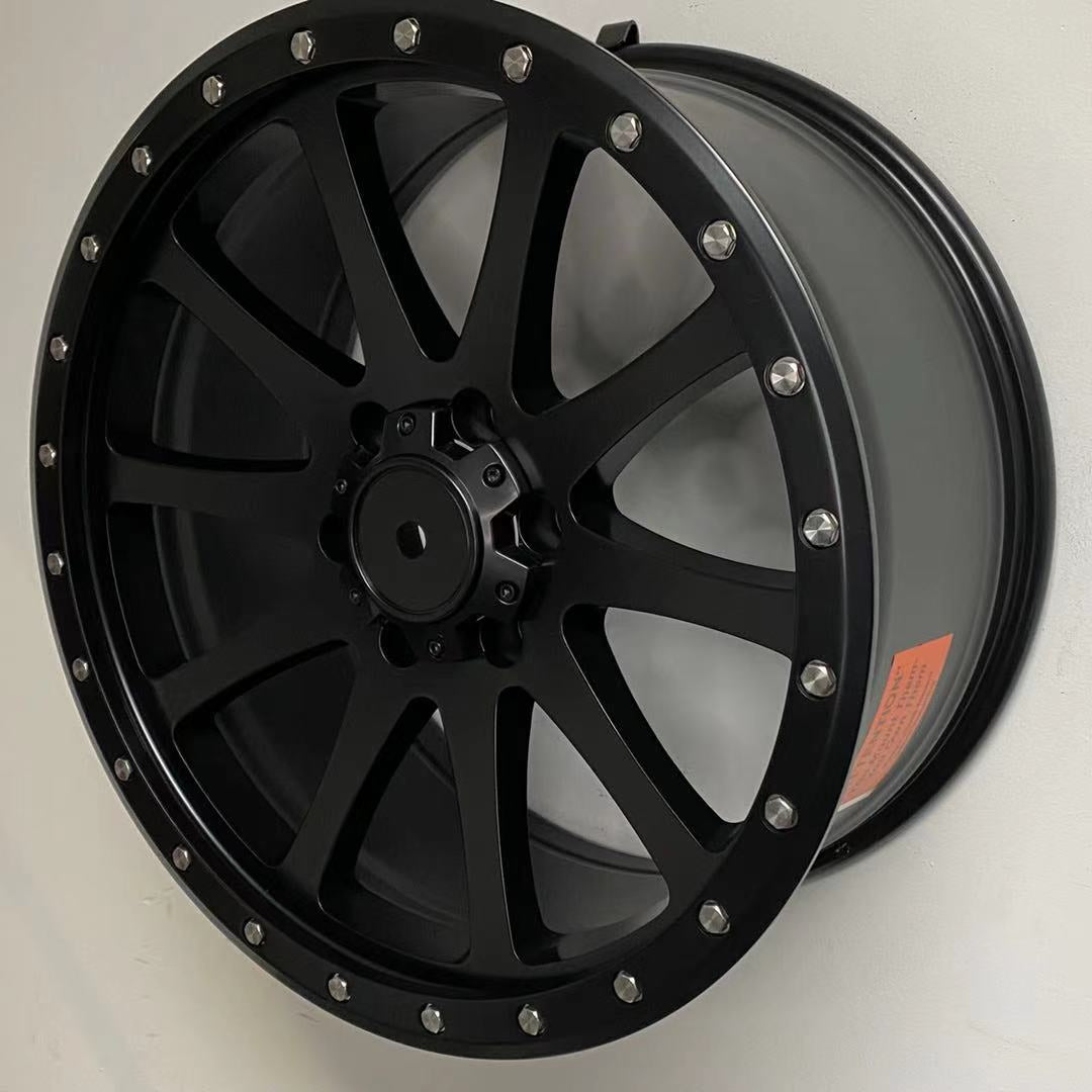 W958 D1516 Satin Black 20x9.0 ET25 6x139.7 CB106.1 - Gun Hill Tire House (WTW - WHOLESALE TIRES & WHEELS)