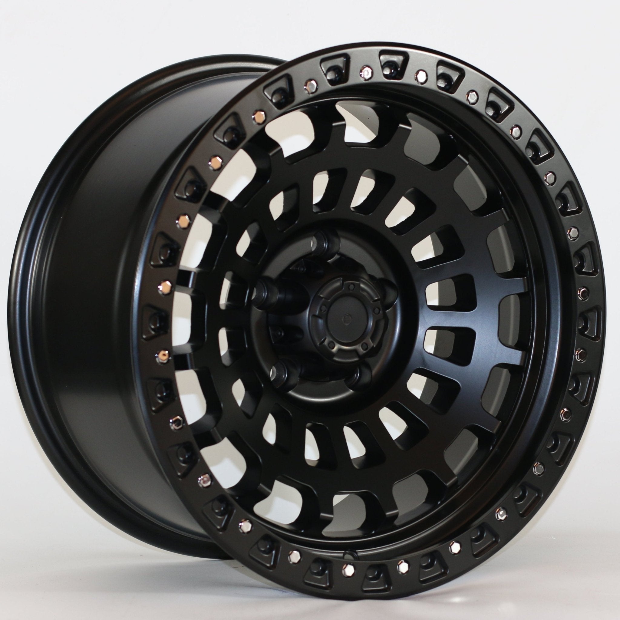 W966 IV - 692 Satin Black 17x9.0 ET - 12 CB71.56 5x127 - Gun Hill Tire House (WTW - WHOLESALE TIRES & WHEELS)