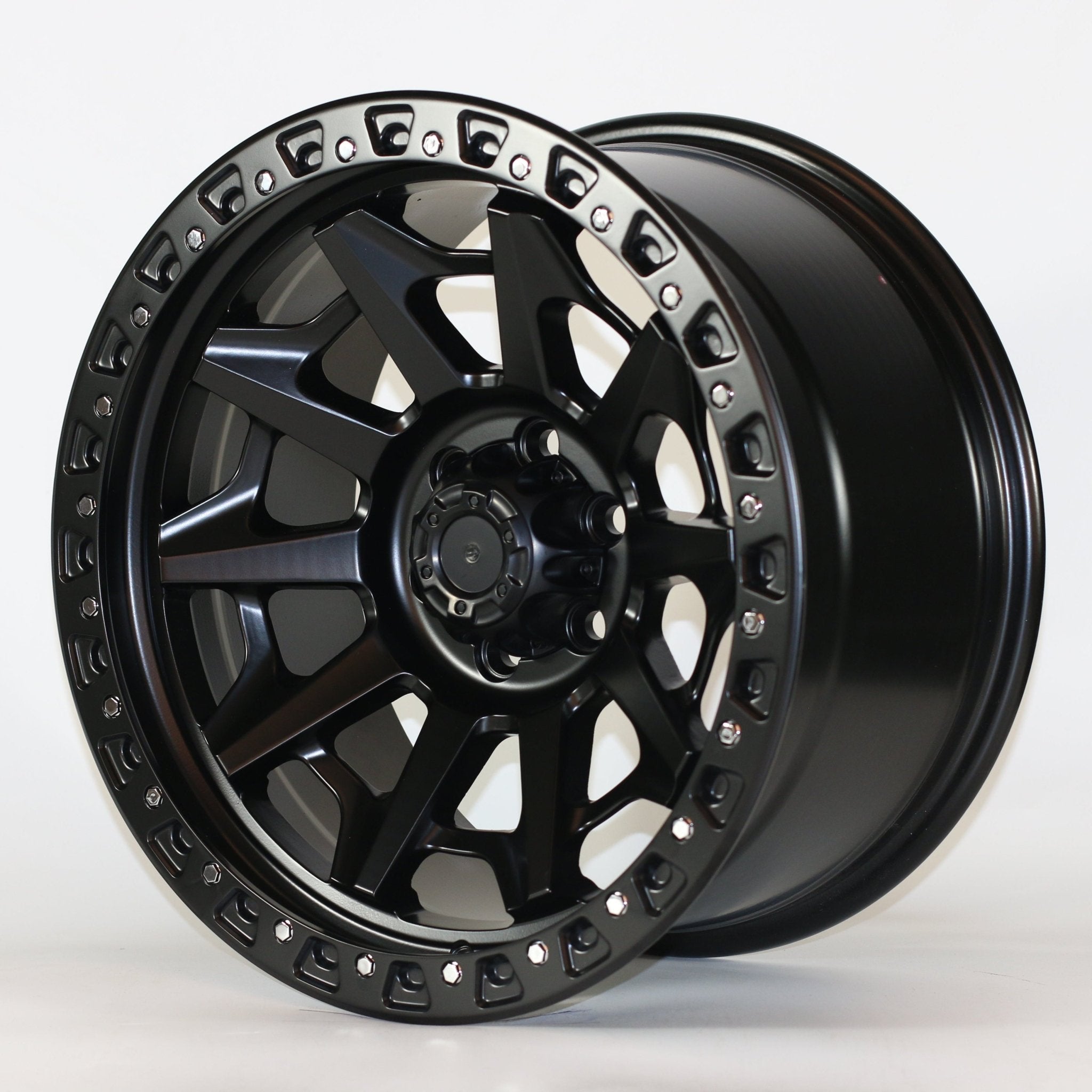 W969 IV - 261 Satin Black 17x9.0 ET0 6x139.7 CB110 - Gun Hill Tire House (WTW - WHOLESALE TIRES & WHEELS)