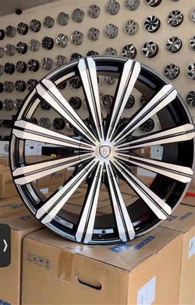 BORGHINI WHEEL B18 - M 20X8.5 ET +35 5x108/5x114.3 CB (73.1) N/A - Gun Hill Tire House (WTW - WHOLESALE TIRES & WHEELS)