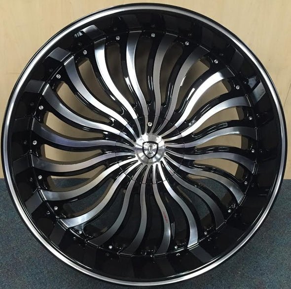 BORGHINI WHEEL B24 - M 22X9.5 ET +30 5x135/5x139.7 CB (87.1) N/A - Gun Hill Tire House (WTW - WHOLESALE TIRES & WHEELS)