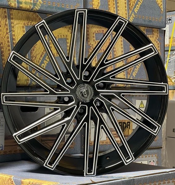 BORGHINI WHEEL B65 - M 17X7.5 ET +38 5x114.3 CB (73.1) B+MW - Gun Hill Tire House (WTW - WHOLESALE TIRES & WHEELS)