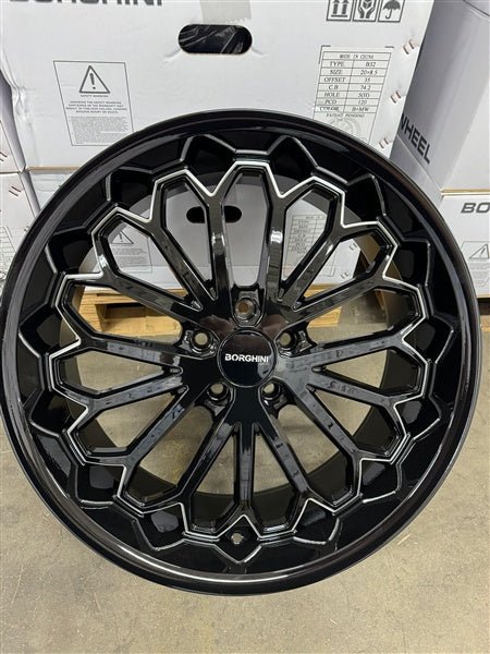 BORGHINI WHEEL B67 - M 20X8.5 ET +35 5x114.3 CB (73.1) B+MW1 - Gun Hill Tire House (WTW - WHOLESALE TIRES & WHEELS)