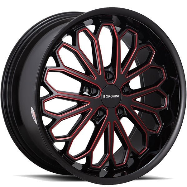 BORGHINI WHEEL B67 - M 20X8.5 ET +35 5x114.3 CB (73.1) B+MW1+TR3 - Gun Hill Tire House (WTW - WHOLESALE TIRES & WHEELS)