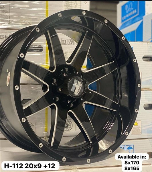 HAVOK WHEEL H112 - M 20X10 ET +N/A 6x139.7 CB (110) B+MW+MR - Gun Hill Tire House (WTW - WHOLESALE TIRES & WHEELS)