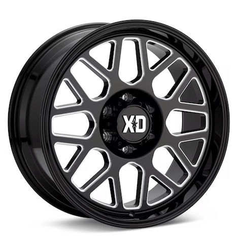 XD849 Grenade 2 (Gloss Black w/Milled Accent) - Gun Hill Tire House (WTW - WHOLESALE TIRES & WHEELS)
