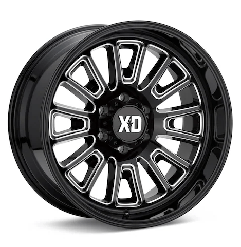 XD864 Rover (Gloss Black w/Milled Accent) - Gun Hill Tire House (WTW - WHOLESALE TIRES & WHEELS)