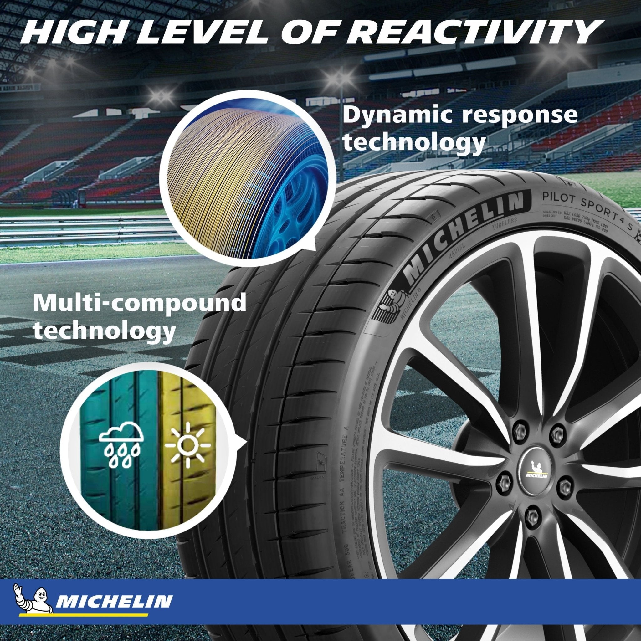 HL285/35ZR21 Michelin Pilot Sport 4S (108Y) XL Tire - Gun Hill Tire House (WTW - WHOLESALE TIRES & WHEELS)
