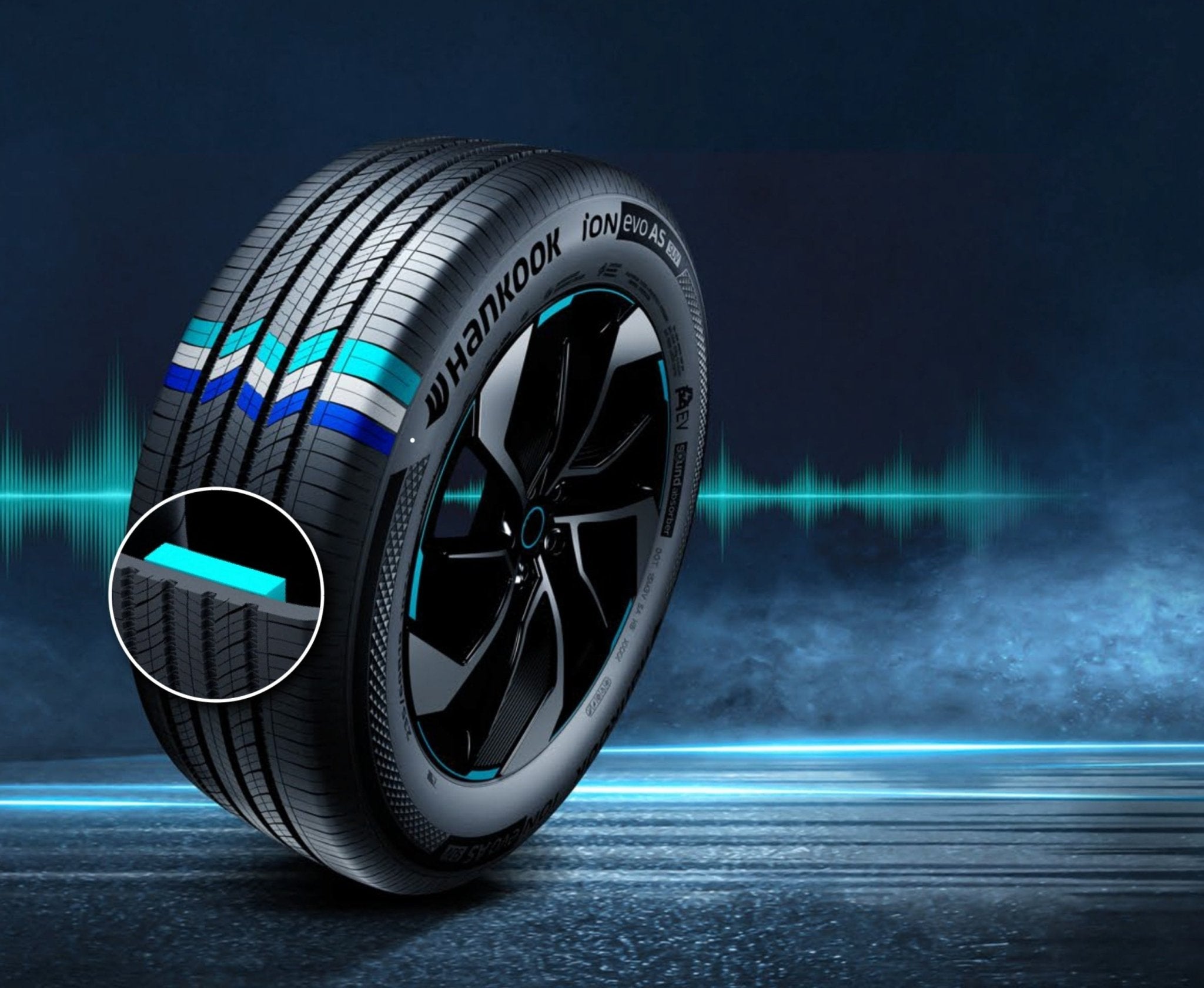 255/40R20XL Hankook Ion Evo as SUV 101W BSW - Gun Hill Tire House (WTW - WHOLESALE TIRES & WHEELS)