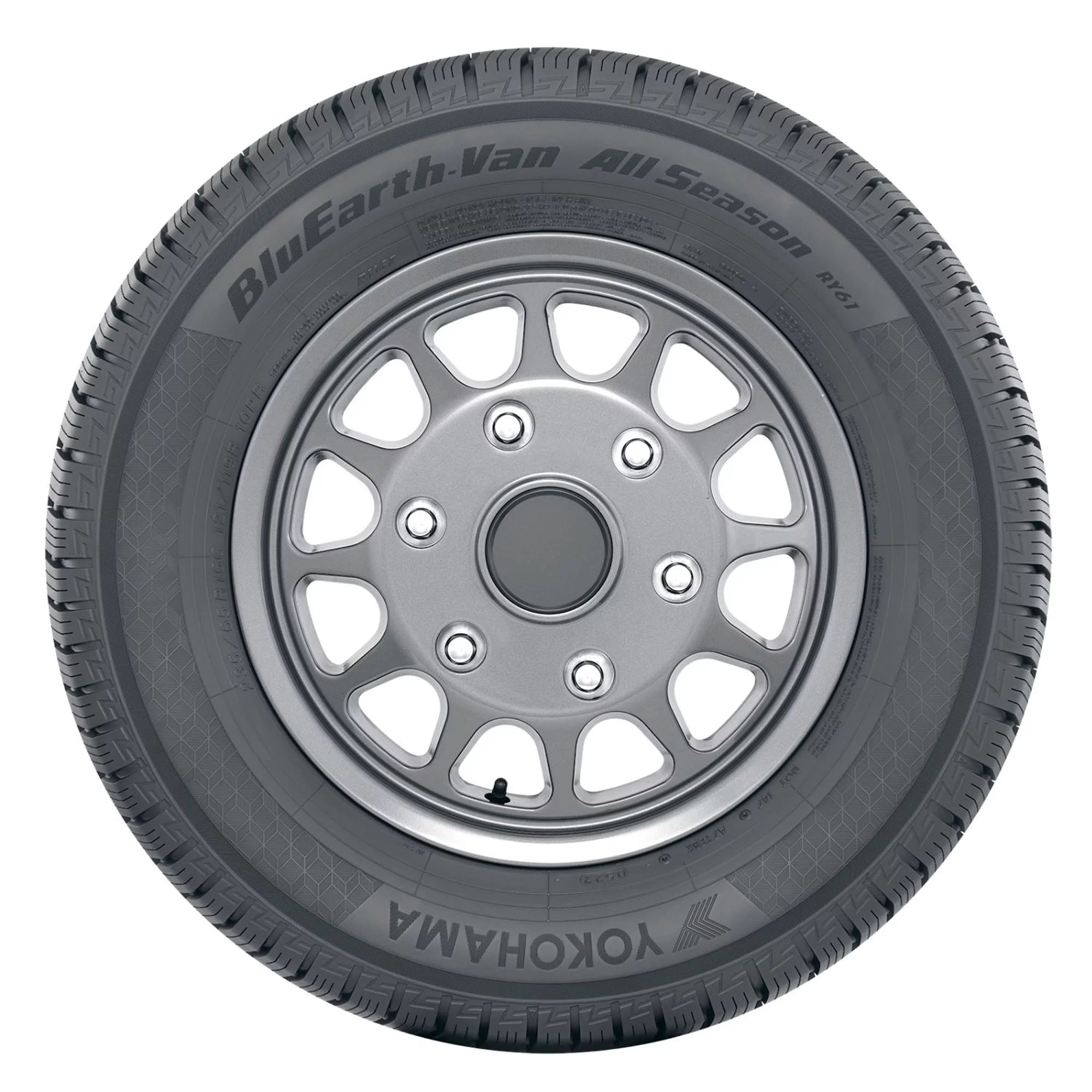 195/75R16C/8 Yokohama Bluearth - Van All Season RY61 107/105R BW All Season Tire - Gun Hill Tire House (WTW - WHOLESALE TIRES & WHEELS)