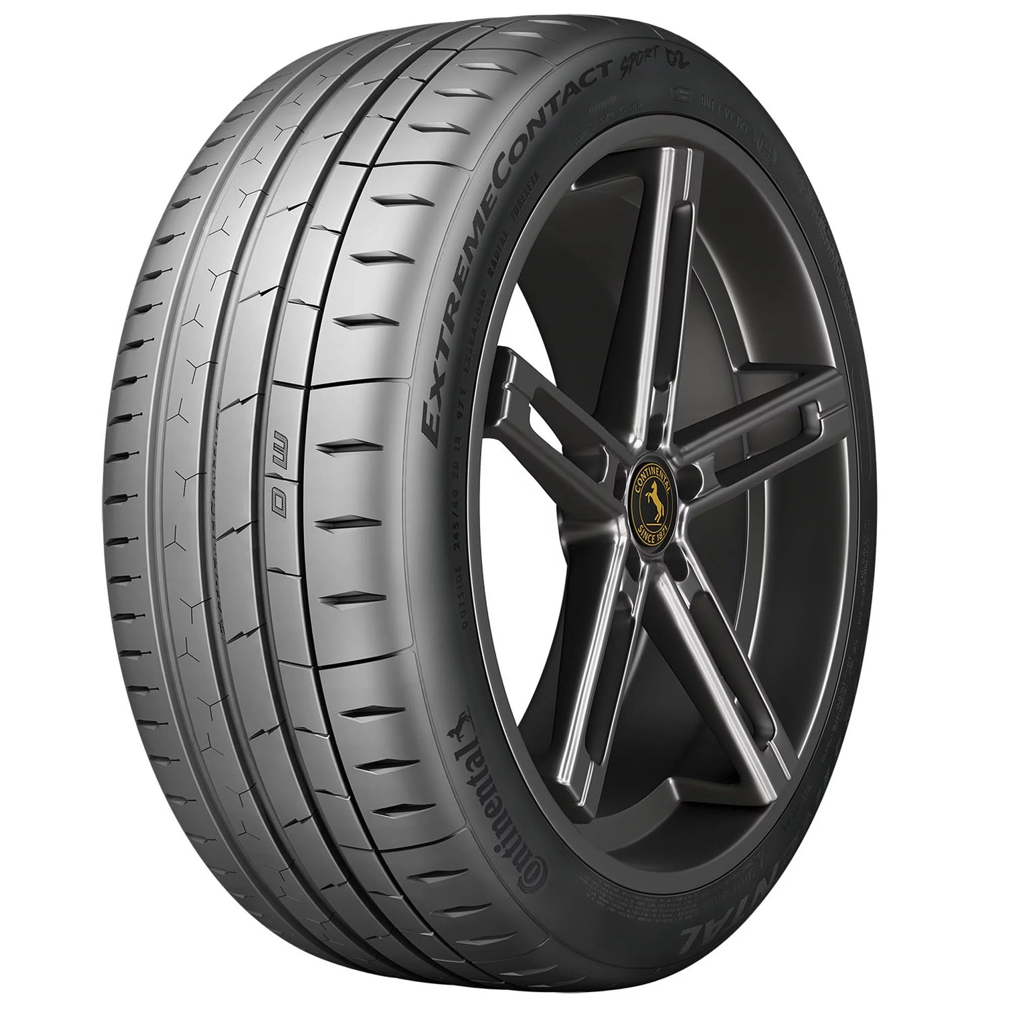 275/40ZR17 Continental Extremecontact Sport 02 Summer 98W Passenger Tire - Gun Hill Tire House (WTW - WHOLESALE TIRES & WHEELS)