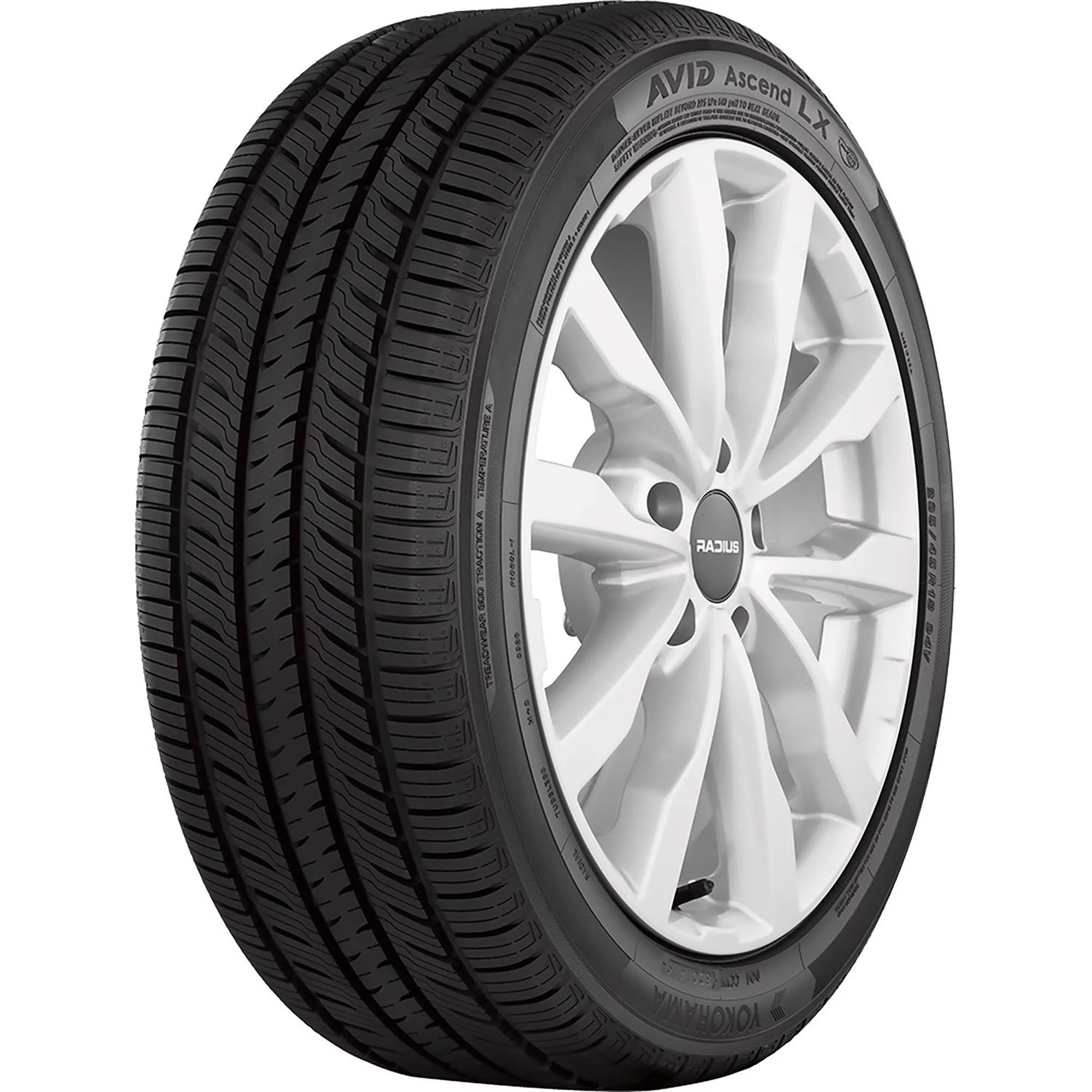 225/60R16 Yokohama Avid Ascend LX 98H BW All Season Tire - Gun Hill Tire House (WTW - WHOLESALE TIRES & WHEELS)