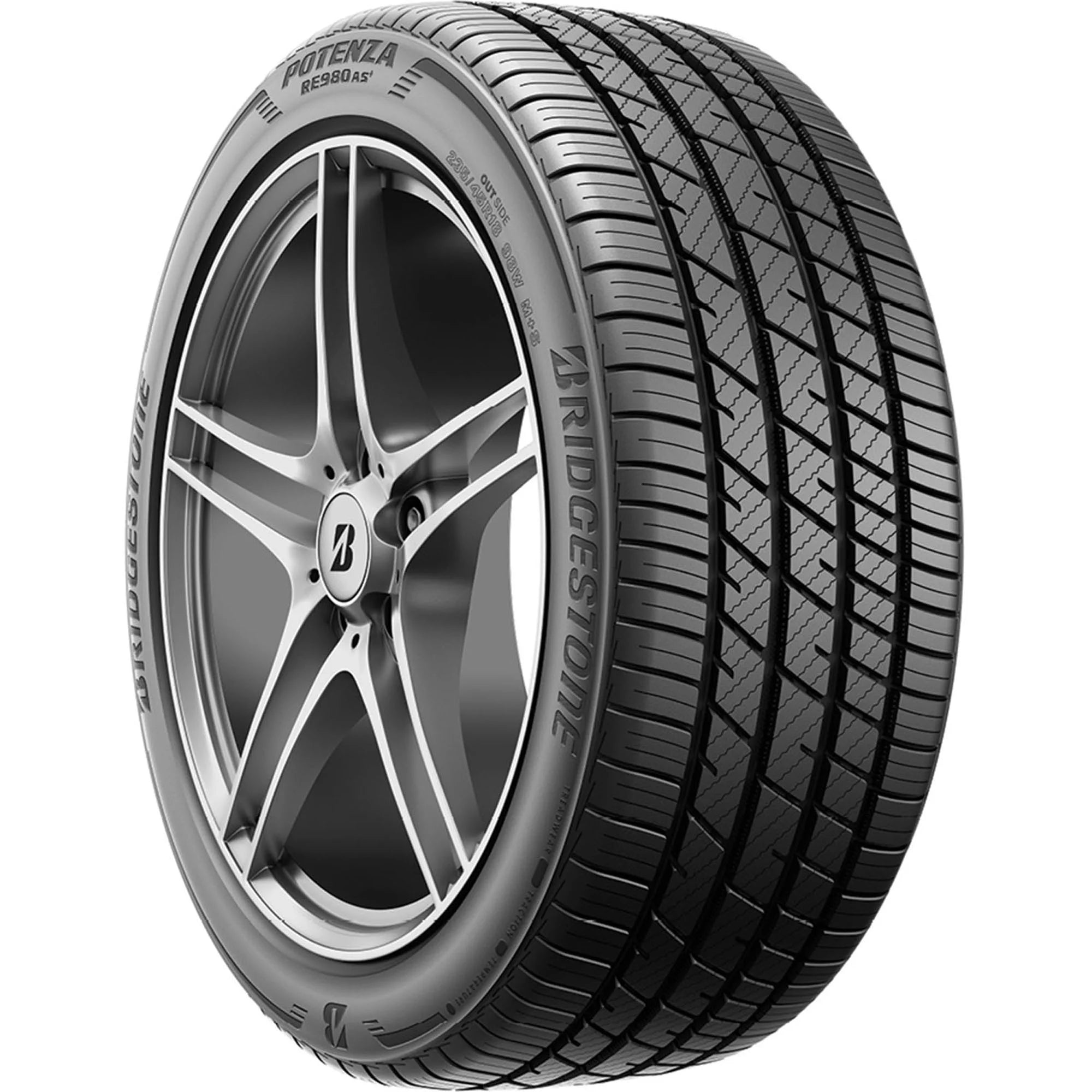295/30R20 Bridgestone Potenza RE980AS+ Performance 101W XL Passenger Tire - Gun Hill Tire House (WTW - WHOLESALE TIRES & WHEELS)