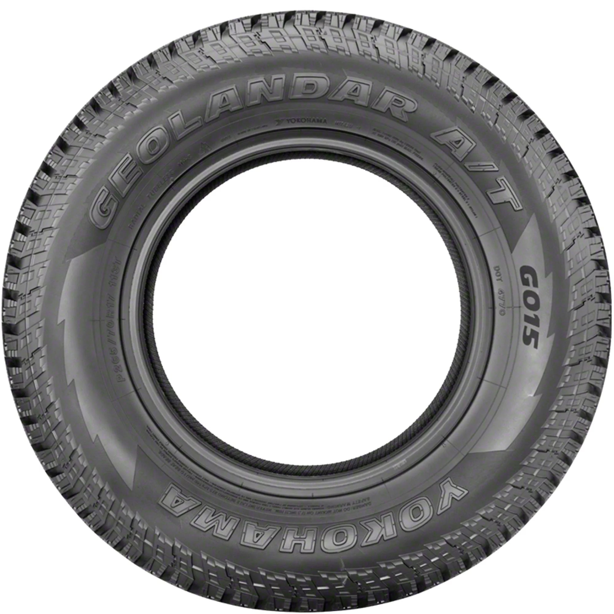 285/60R18 Yokohama Geolandar A/T G015 116H BW All Weather Tire - Gun Hill Tire House (WTW - WHOLESALE TIRES & WHEELS)
