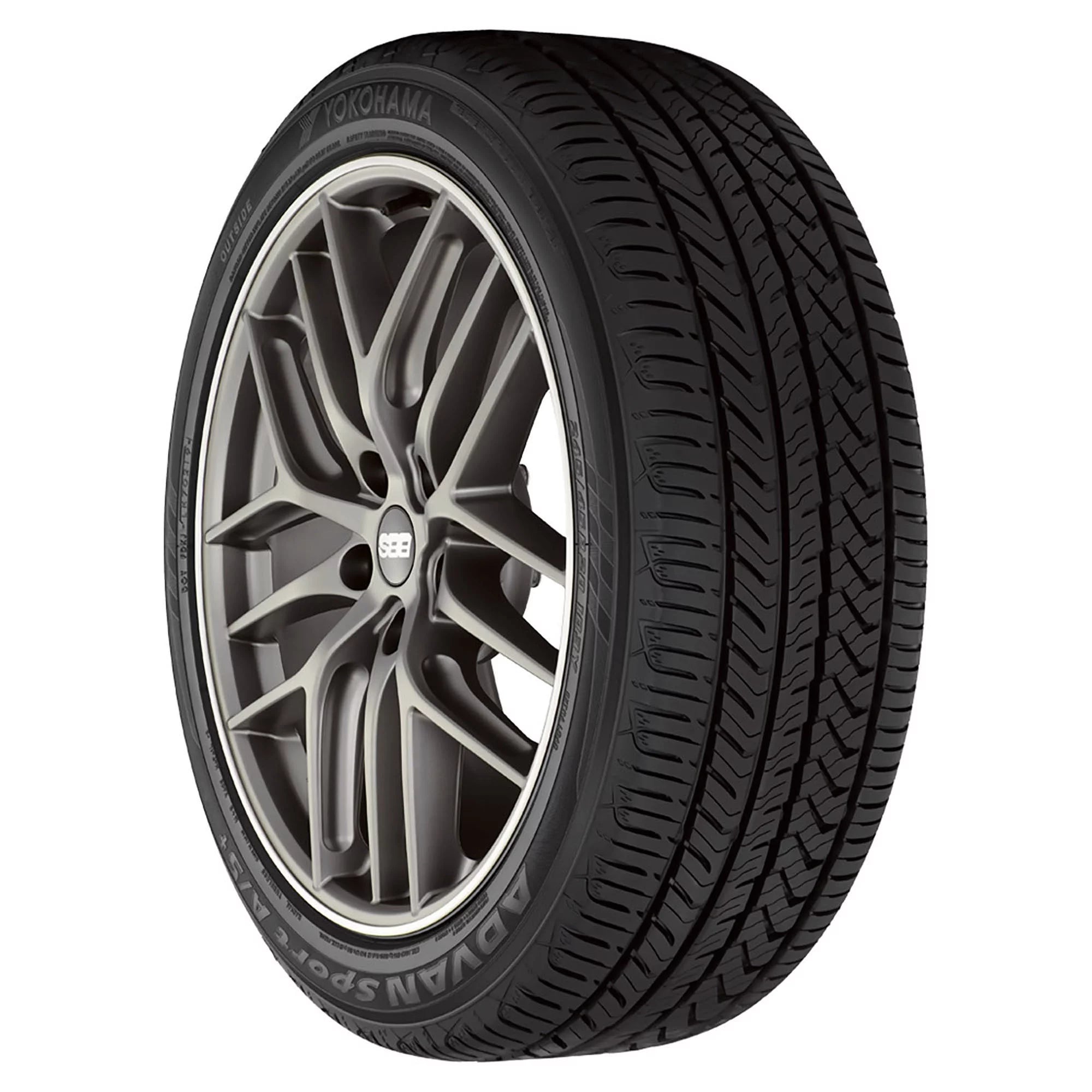 215/45R17 Yokohama Advan Sport A/S+ 87W BW All Season Tire - Gun Hill Tire House (WTW - WHOLESALE TIRES & WHEELS)