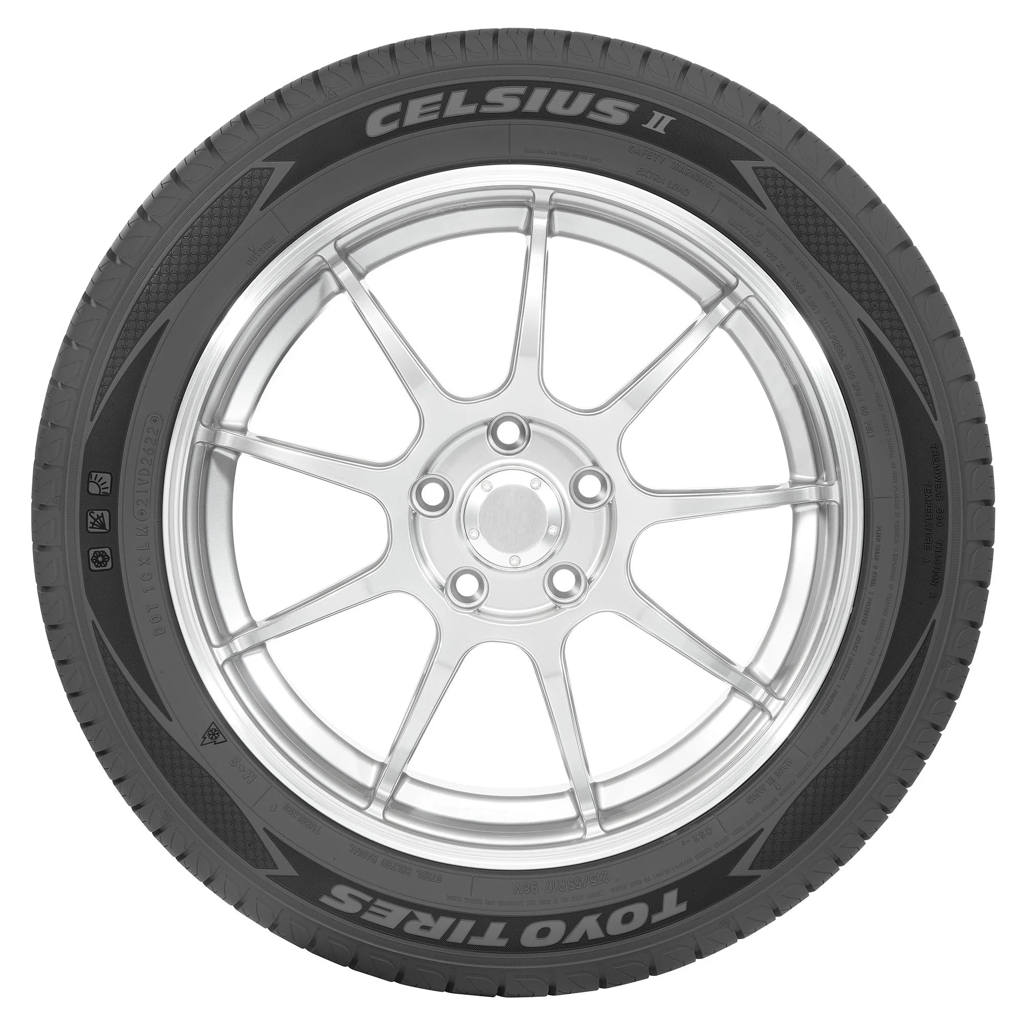 215/60R17 Toyo Celsius II 96H Tire - Gun Hill Tire House (WTW - WHOLESALE TIRES & WHEELS)