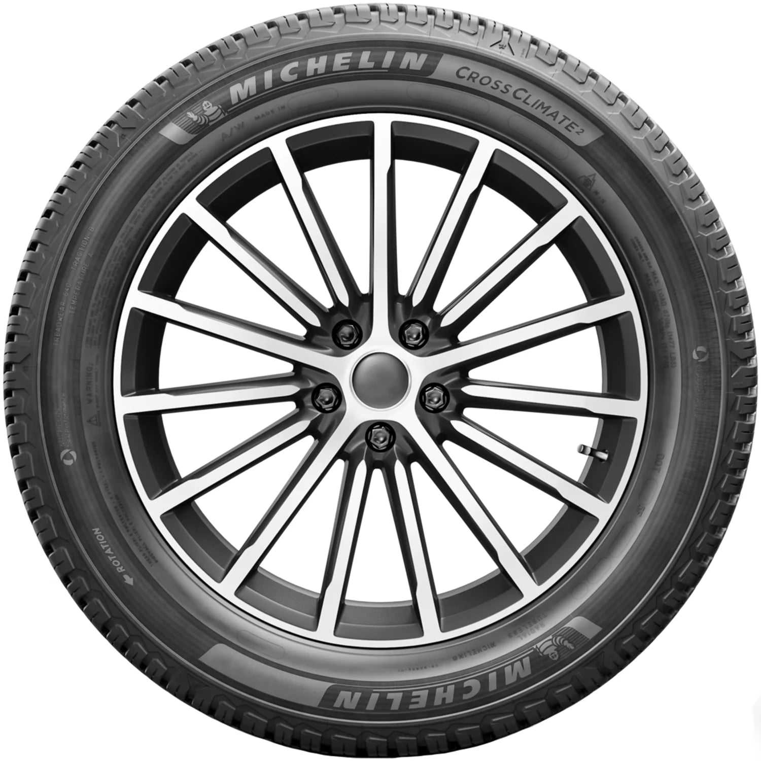 205/55R16 Michelin Crossclimate 2 91H as A/S Tire - Gun Hill Tire House (WTW - WHOLESALE TIRES & WHEELS)