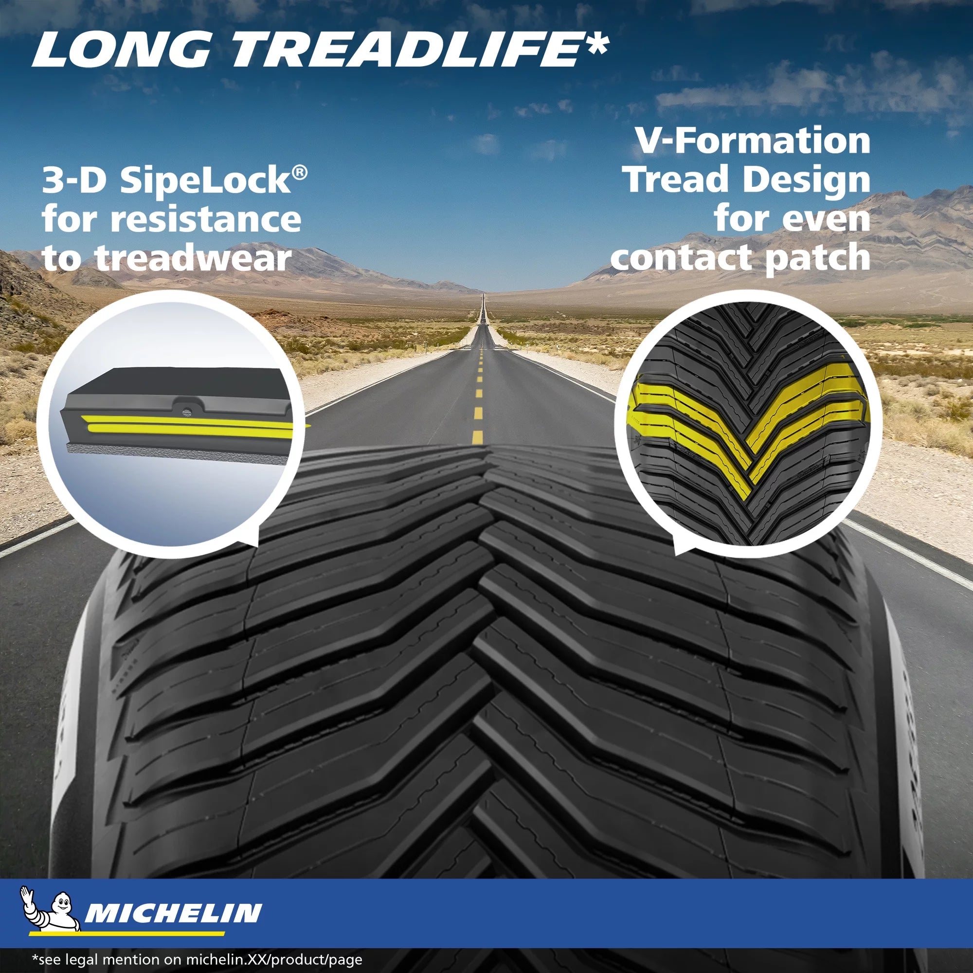 245/50R19/XL Michelin Crossclimate2 All - Season 105V Tire - Gun Hill Tire House (WTW - WHOLESALE TIRES & WHEELS)