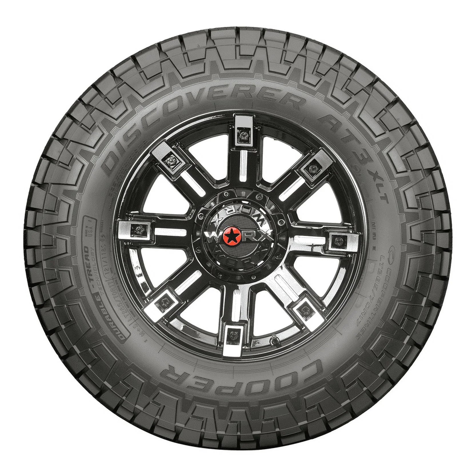 LT265/60R20 Cooper Discoverer AT3 XLT All Terrain 121/118R E Light Truck Tire - Gun Hill Tire House (WTW - WHOLESALE TIRES & WHEELS)