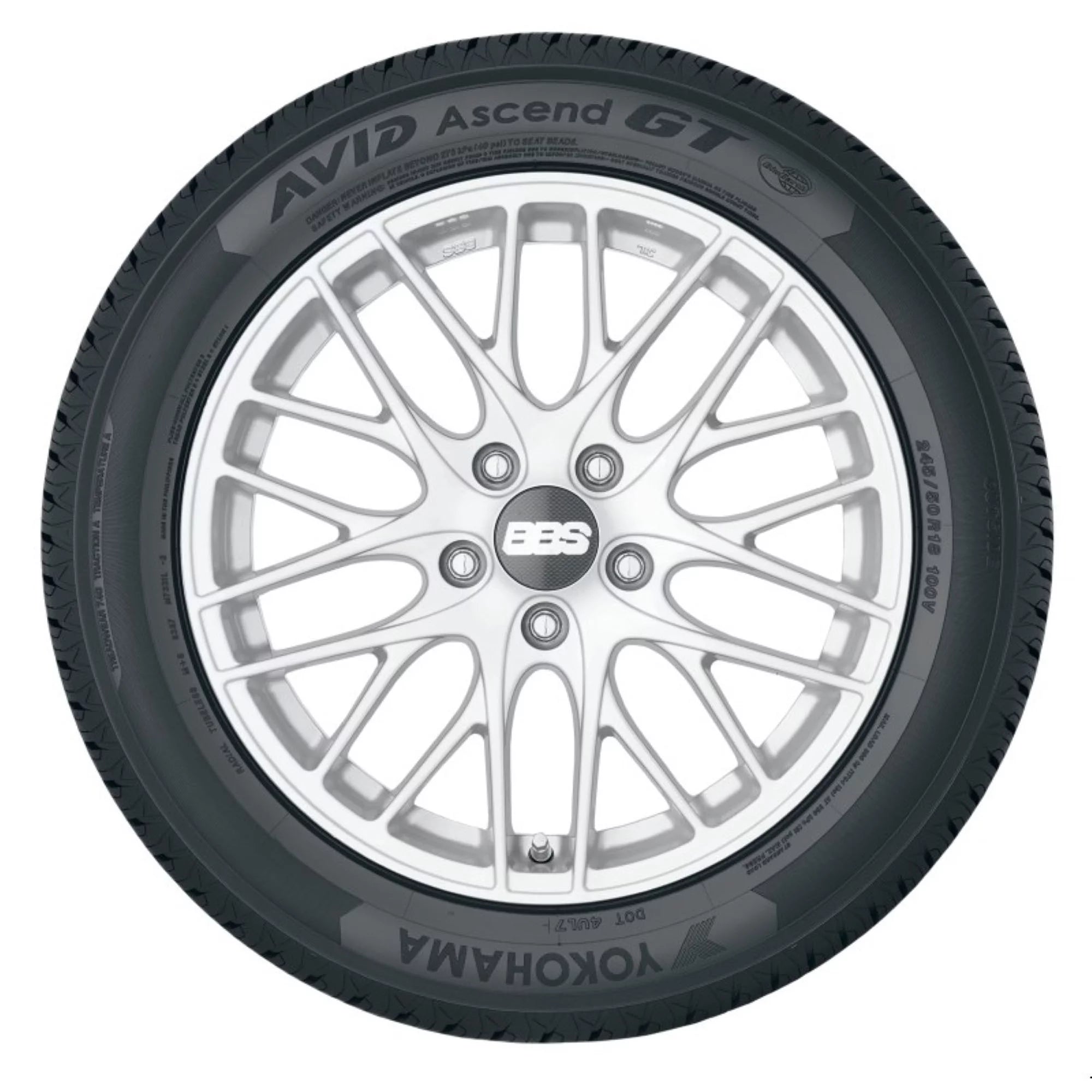 245/45R20 Yokohama Avid Ascend GT All Season 99V Passenger Tire - Gun Hill Tire House (WTW - WHOLESALE TIRES & WHEELS)