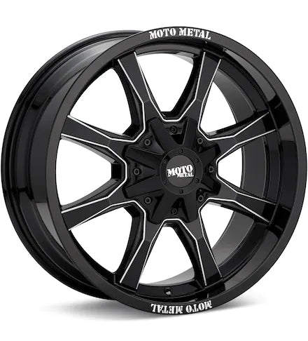 MOTO METAL MO970 GREY W/BLACK LIP - Gun Hill Tire House (WTW - WHOLESALE TIRES & WHEELS)