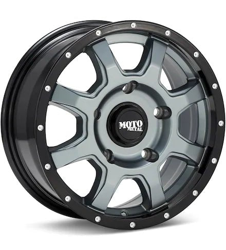 MOTO METAL MO970 BLACK W/SPOT MILLING - Gun Hill Tire House (WTW - WHOLESALE TIRES & WHEELS)