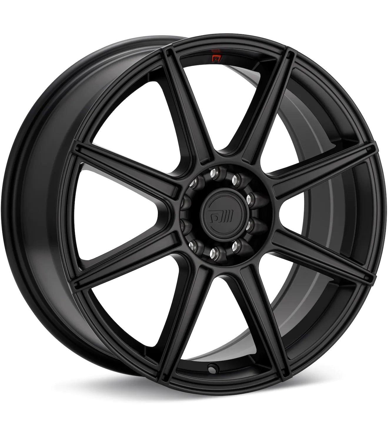 MOTEGI RACING MR142 CS8 BLACK W/RED STRIPE - Gun Hill Tire House (WTW - WHOLESALE TIRES & WHEELS)