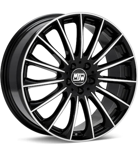 MSW TYPE 30 BLACK W/MACH LIP - Gun Hill Tire House (WTW - WHOLESALE TIRES & WHEELS)