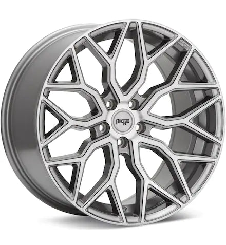 NICHE ROAD WHEELS MAZZANTI ANTHRACITE BRUSHED W/TINT - Gun Hill Tire House (WTW - WHOLESALE TIRES & WHEELS)