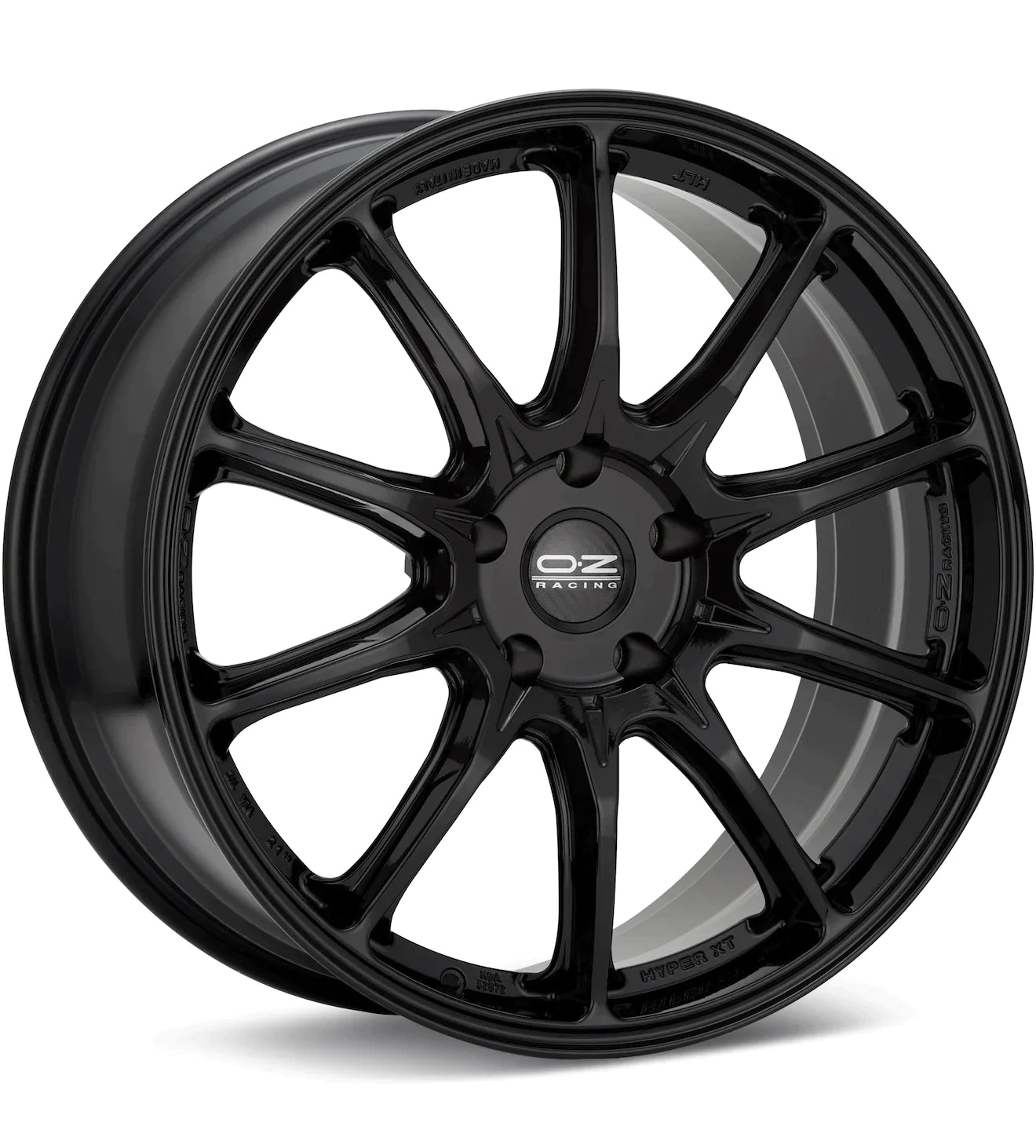 O.Z. HYPER XT HLT STAR GRAPHITE W/MACHINED LIP - Gun Hill Tire House (WTW - WHOLESALE TIRES & WHEELS)